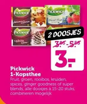 Coop Pickwick 1-Kopsthee aanbieding