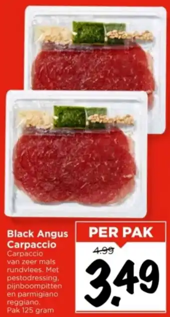 Vomar Voordeelmarkt Black Angus Carpaccio aanbieding