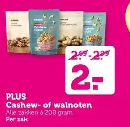 Coop PLUS Cashew- of walnoten aanbieding