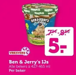 Coop Ben & Jerry's IJs aanbieding