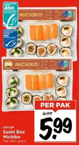 Vomar Voordeelmarkt Sushi Box Michiko aanbieding