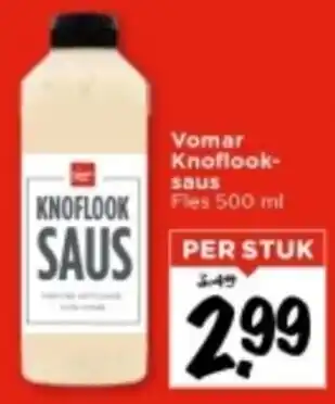 Vomar Voordeelmarkt Vomar Knoflooksaus aanbieding