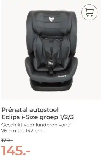 Prenatal Prénatal autostoel Eclips i-Size groep 1 / 2 / 3 aanbieding