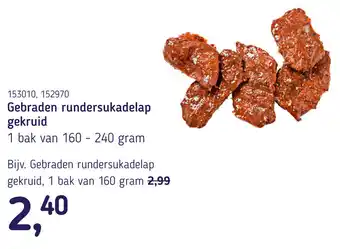 Van Hoeckel Gebraden rundersukadelap gekruid aanbieding