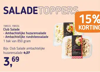 Van Hoeckel Club Salade aanbieding