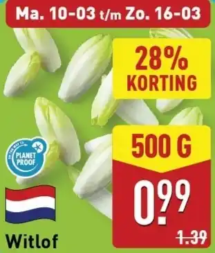 ALDI Witlof aanbieding