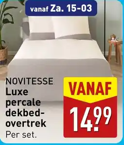 ALDI Novitesse Luxe percale dekbedovertrek aanbieding