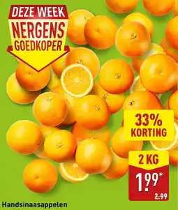 ALDI Handsinaasappelen aanbieding