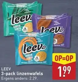 ALDI Leev 3-pack linzenwafels aanbieding