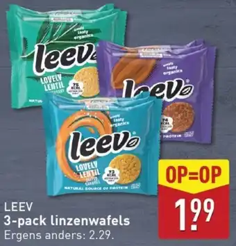 ALDI Leev 3-pack linzenwafels aanbieding