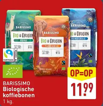 ALDI Barissimo biologische koffiebonen aanbieding