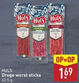 ALDI Huls droge worst sticks aanbieding