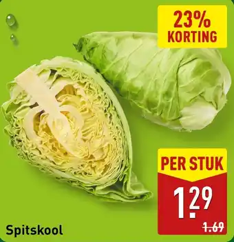 ALDI Spitskool aanbieding