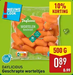 ALDI Daylicious Geschrapte worteltjes aanbieding