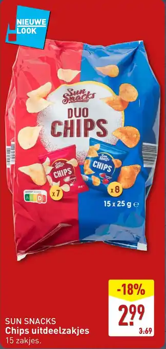 ALDI Sun snacks chips uitdeelzakjes aanbieding