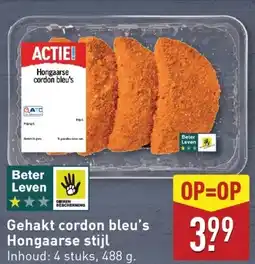 ALDI Gehakt cordon bleu's Hongaarse stijl aanbieding