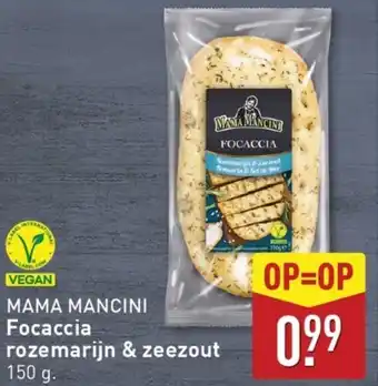 ALDI Mama mancini focaccia rozemarijn & zeezout aanbieding