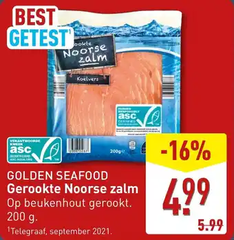 ALDI Golden seafood gerookte noorse zalm aanbieding