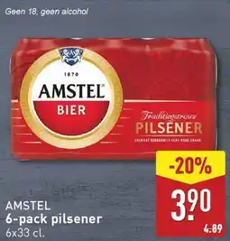 ALDI Amstel 6-pack pilsener aanbieding