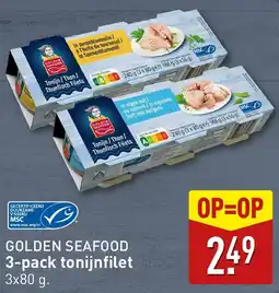 ALDI Golden seafood 3-pack tonijnfilet aanbieding