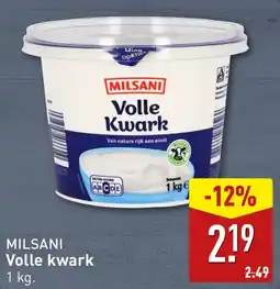 ALDI Milsani volle kwark aanbieding