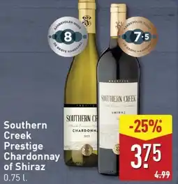 ALDI Southern Creek Prestige Chardonnay of Shiraz aanbieding