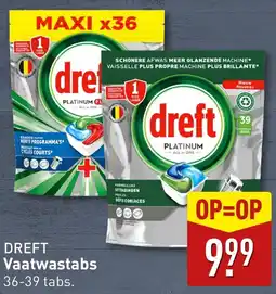 ALDI Dreft vaatwastabs aanbieding