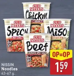 ALDI Nissin noodles aanbieding