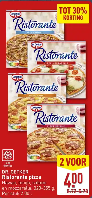 ALDI Dr. oetker ristorante pizza aanbieding