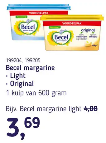 Van Hoeckel Becel margarine aanbieding