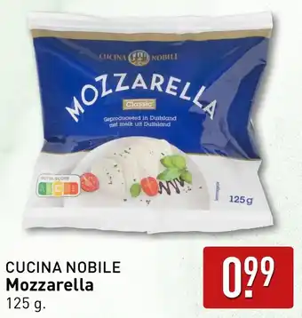 ALDI Cucina nobile mozzarella aanbieding