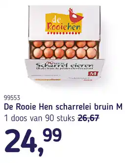 Van Hoeckel De Rooie Hen scharrelei bruin M aanbieding