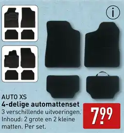 ALDI AUTO XS 4 delige automattenset aanbieding