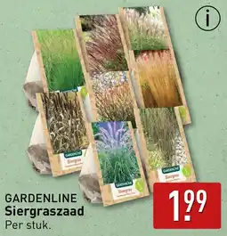 ALDI Gardenline siergraszaad aanbieding