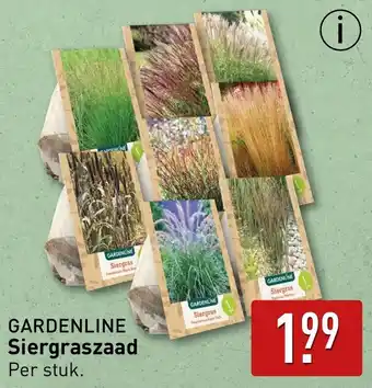 ALDI Gardenline siergraszaad aanbieding