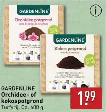 ALDI GARDENLINE Orchidee of kokospotgrond aanbieding