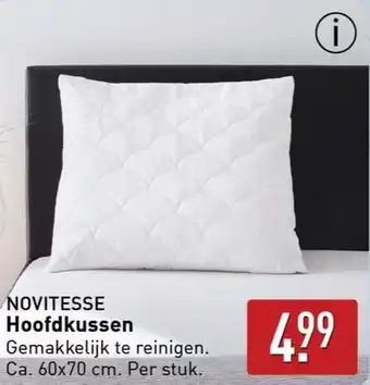 ALDI Novitesse hoofdkussen aanbieding