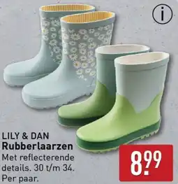 ALDI Lily & Dan Rubberlaarzen aanbieding