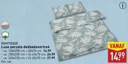 ALDI Novitesse Luxe percale dekbedovertrek aanbieding