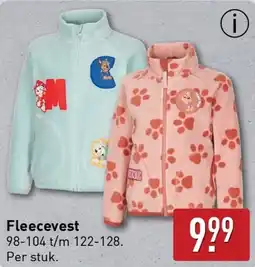 ALDI Fleecevest aanbieding