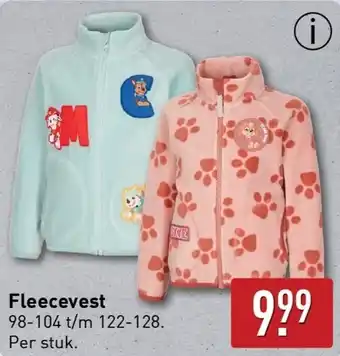 ALDI Fleecevest aanbieding