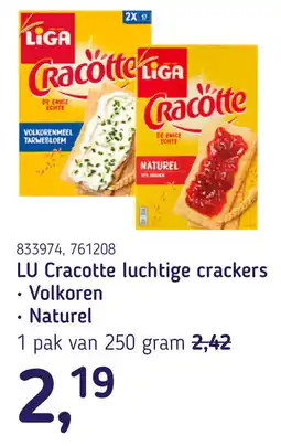 Van Hoeckel LU Cracotte luchtige crackers aanbieding