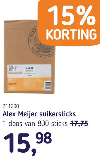 Van Hoeckel Alex Meijer suikersticks aanbieding