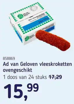 Van Hoeckel Ad van Geloven vleeskroketten ovengeschikt aanbieding