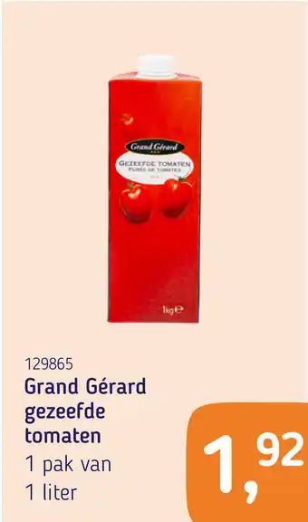 Van Hoeckel Grand Gérard gezeefde tomaten aanbieding