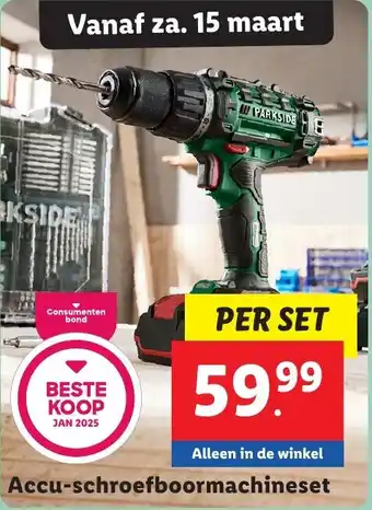 Lidl Accu schroefboormachineset aanbieding