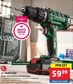 Lidl Parkside Accu schroefboormachineset aanbieding