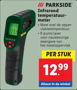 Lidl Parkside Infrarood temperatuur meter aanbieding