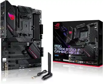 Amazon ASUS ROG STRIX B550-F GAMING WIFI II AMD B550 Emplacement AM4 ATX aanbieding