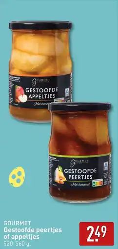 ALDI Gourmet gestoofde peertjes of appeltjes aanbieding